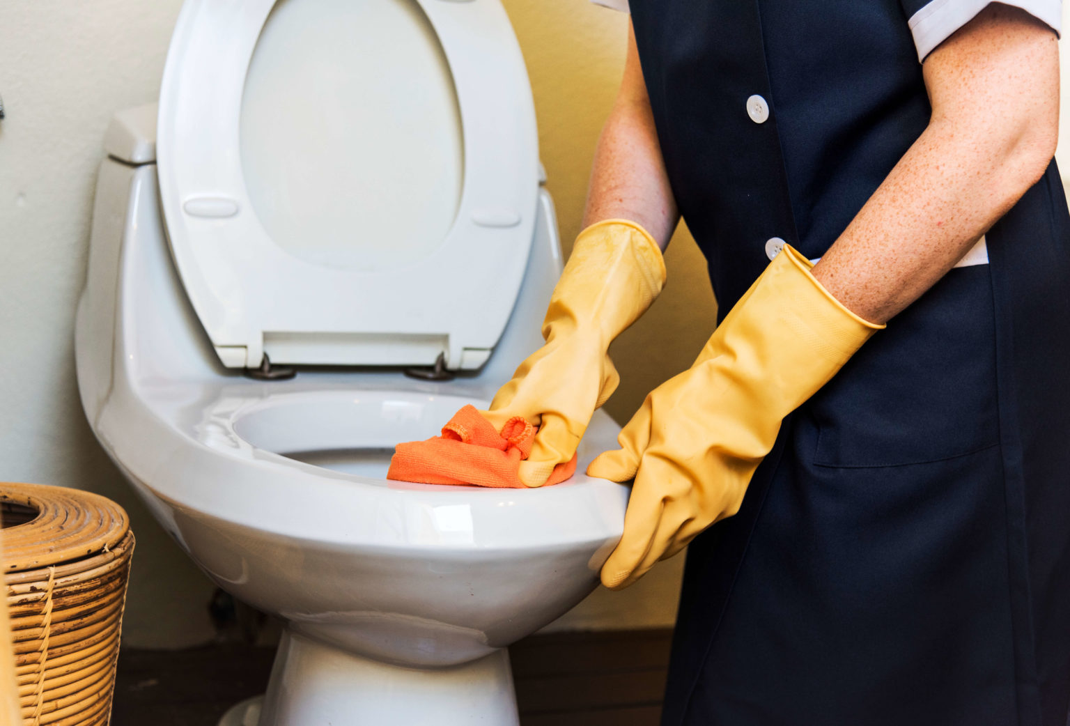 Clogged Pipes Clogged Toilet Bathroom Flushing Stock Photo